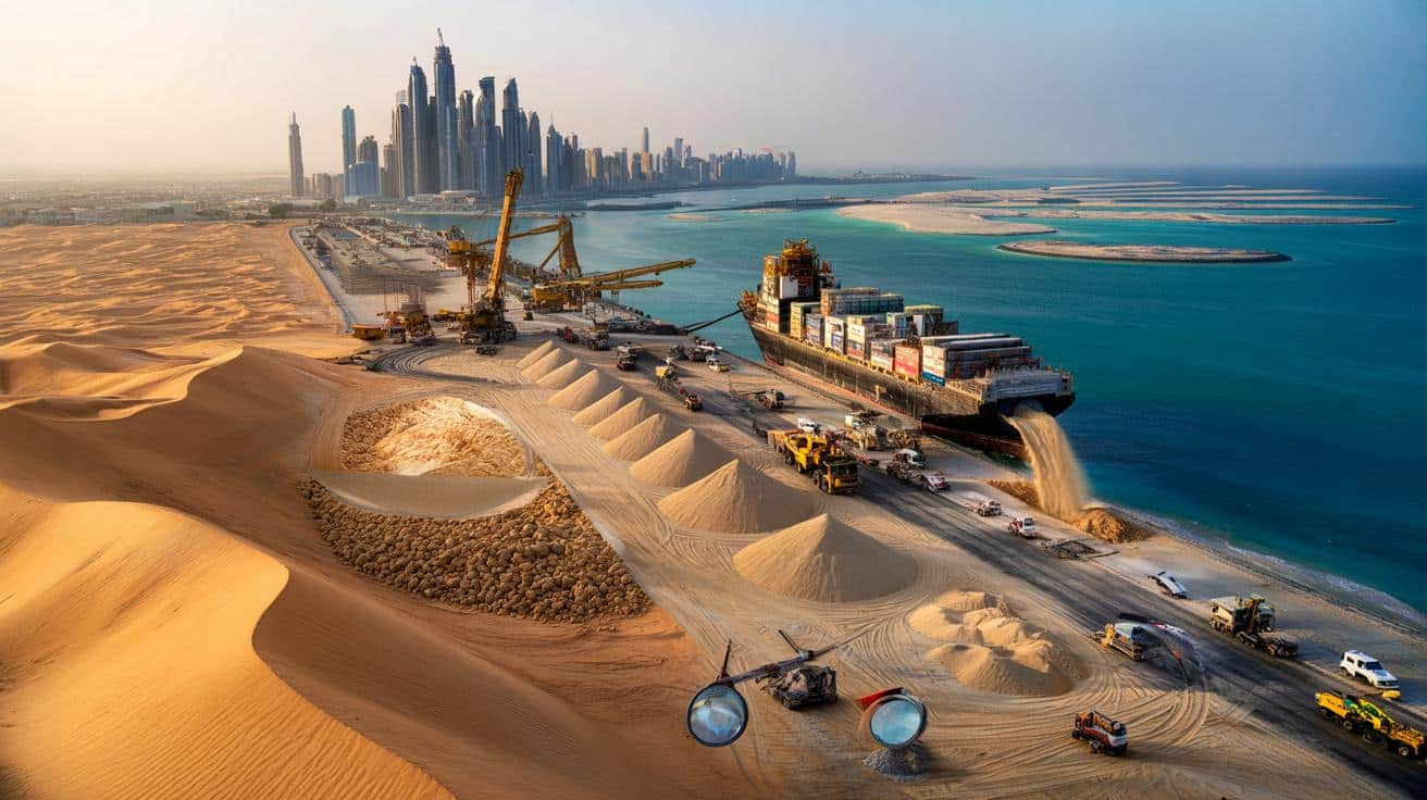 Dlaczego pustynne potęgi kupują piasek z drugiego końca świata