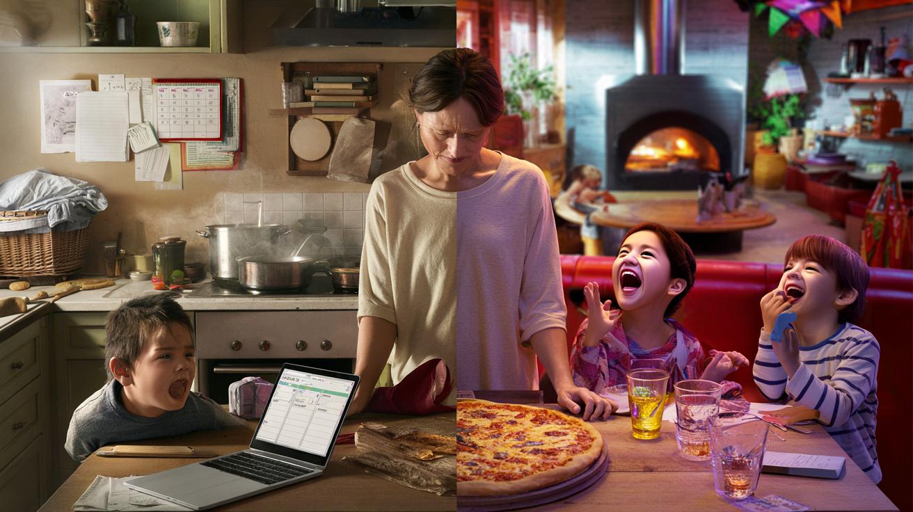 Dlaczego rodzic od codziennego obiadu dostaje mniej wdzięczności niż ten od „wypadu na pizzę”