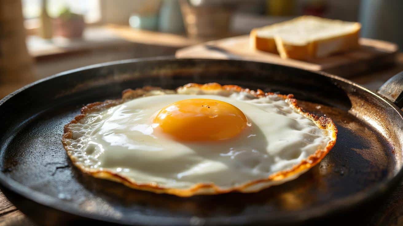 Dlaczego smażone jajka lepiej smakują gdy białko jest lekko chrupiące
