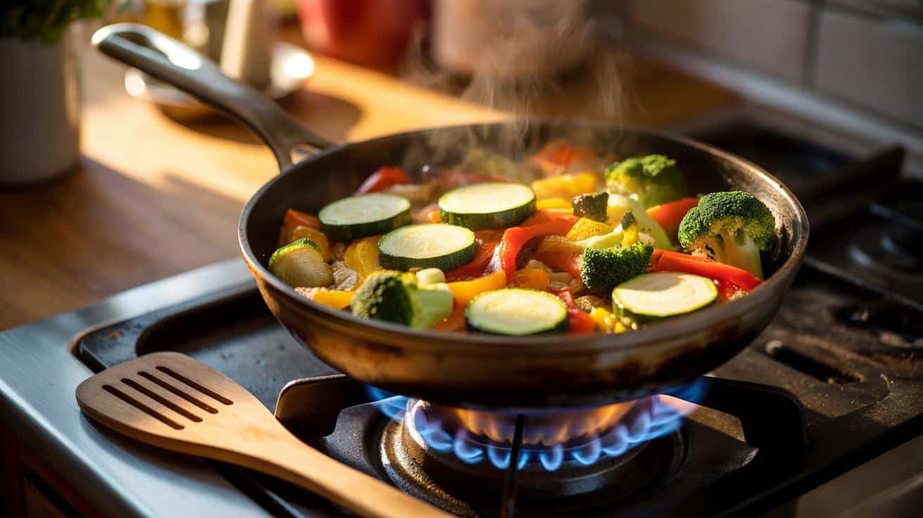 Dlaczego smażone warzywa smakują lepiej gdy nie mieszamy ich zbyt często