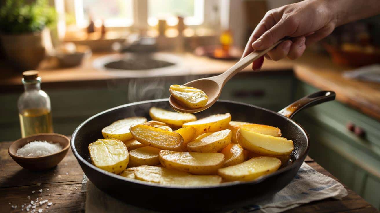 Dlaczego smażone ziemniaki najlepiej smakują gdy są złociste i chrupiące