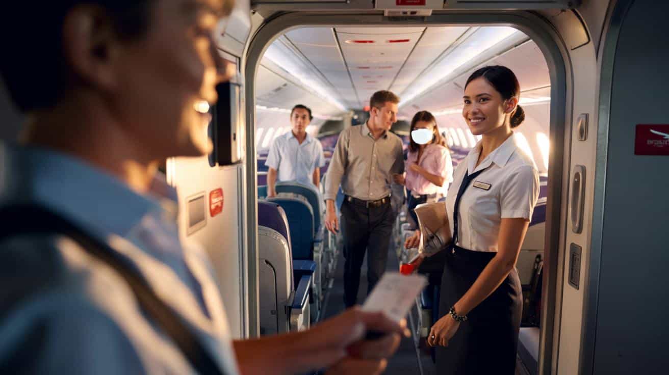 Dlaczego stewardesy mówią „dzień dobry” każdemu pasażerowi już przy wejściu