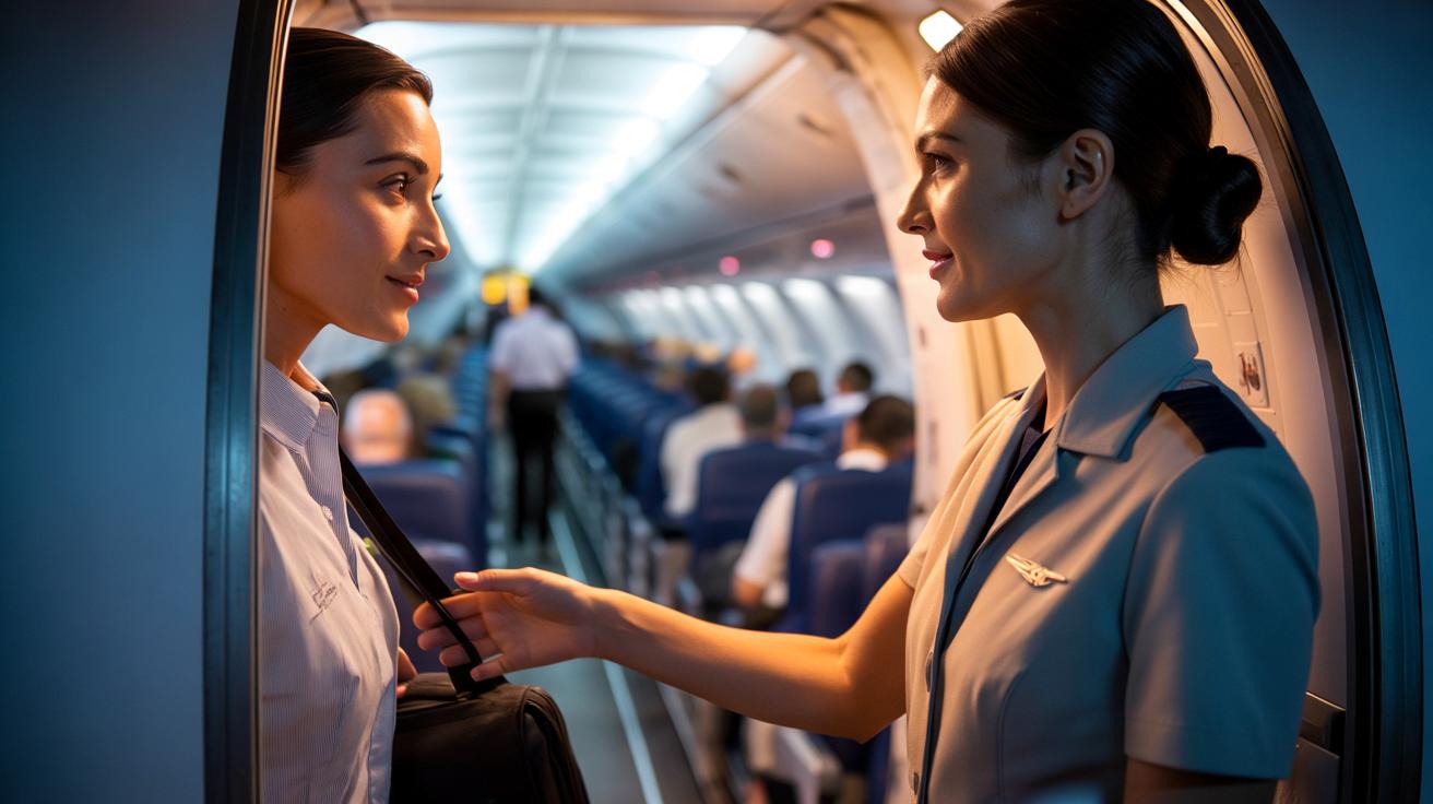 Dlaczego stewardesy naprawdę mówią „dzień dobry”? Pasażerowie rzadko zdają sobie z tego sprawę