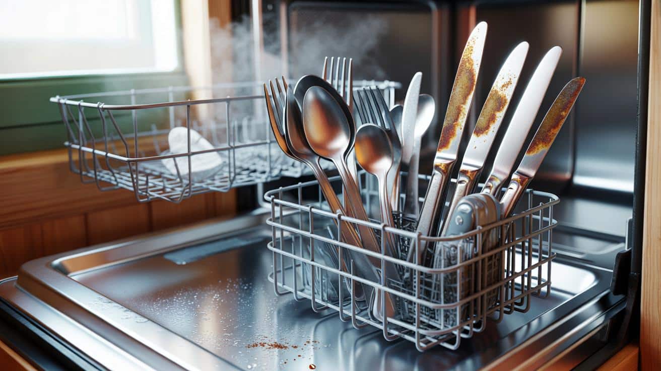 Dlaczego sztućce rdzewieją w zmywarce i jak to przerwać jednym nawykiem