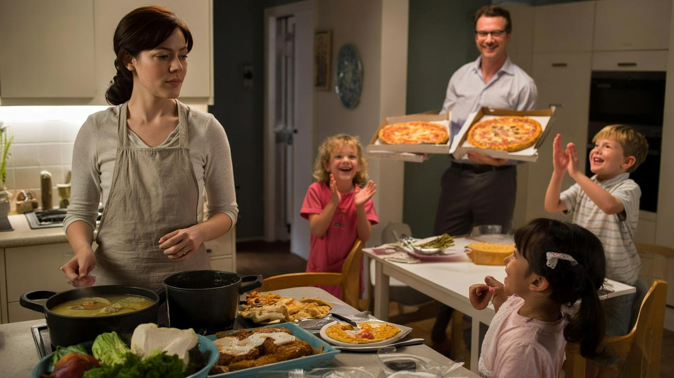 Dlaczego tata od pizzy zbiera brawa, a mama od obiadu już nie?