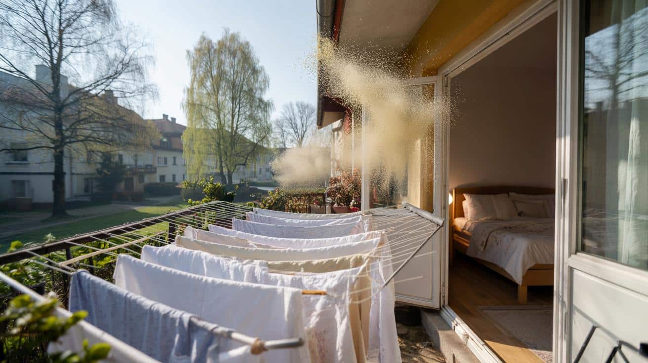 Dlaczego w marcu lepiej nie suszyć prania na dworze w południe