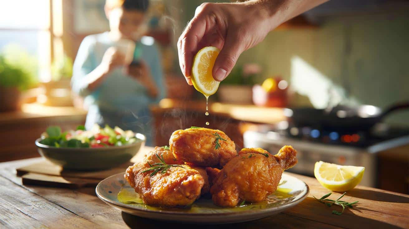 Dlaczego warto dodać odrobinę cytryny do smażonego kurczaka
