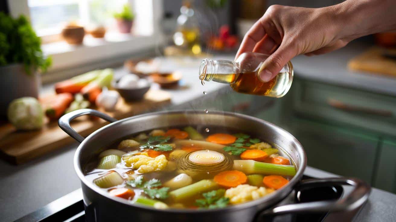 Dlaczego warto dodać odrobinę octu do gotującej się zupy aby podkreślić smak warzyw