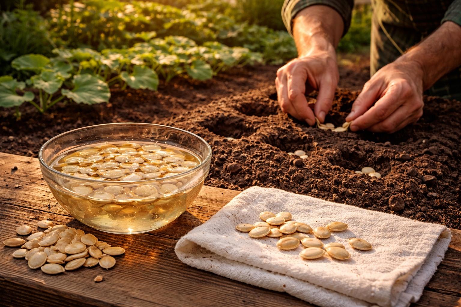 Dlaczego warto moczyć nasiona dyni? Prosty trik na pełne grządki