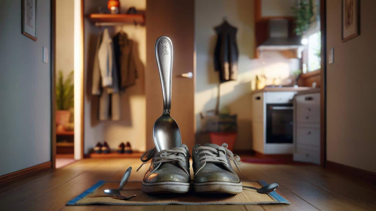 Dlaczego warto trzymać łyżeczkę herbaty w butach po powrocie do domu