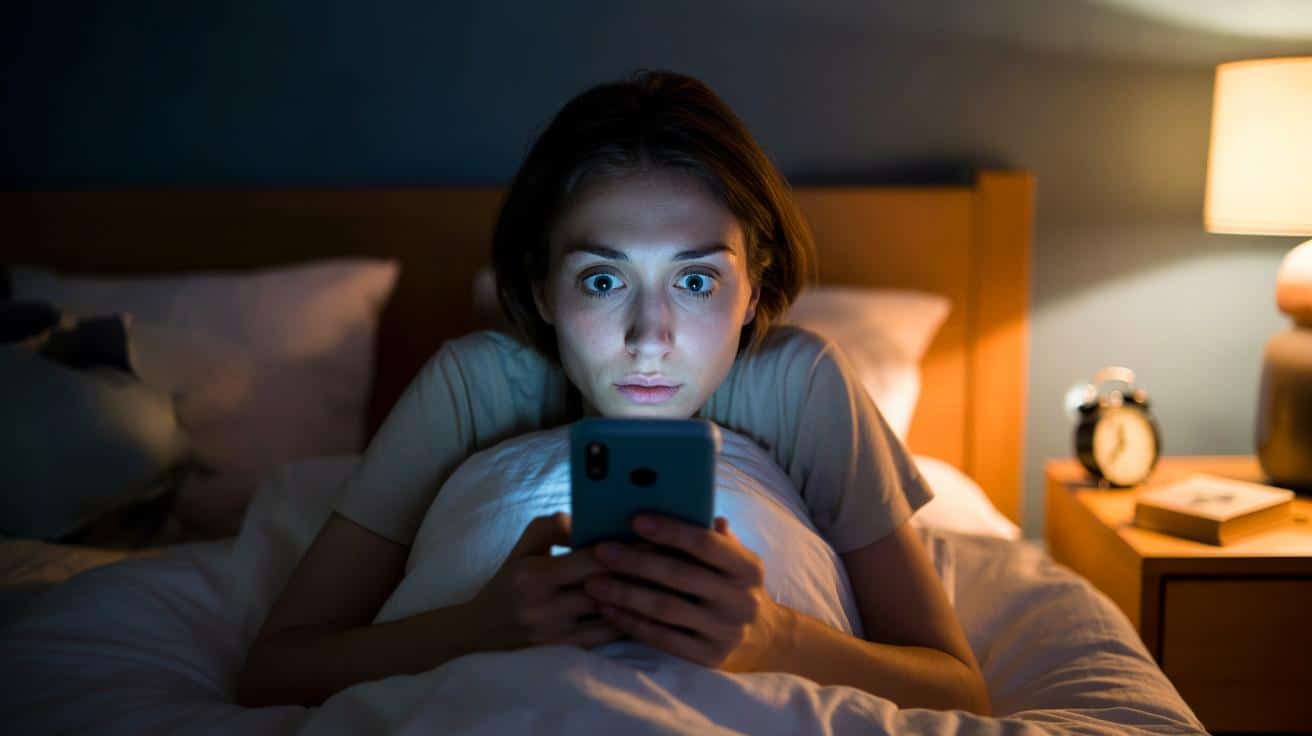 Dlaczego wiele osób korzysta z telefonu w łóżku i potem długo nie może zasnąć