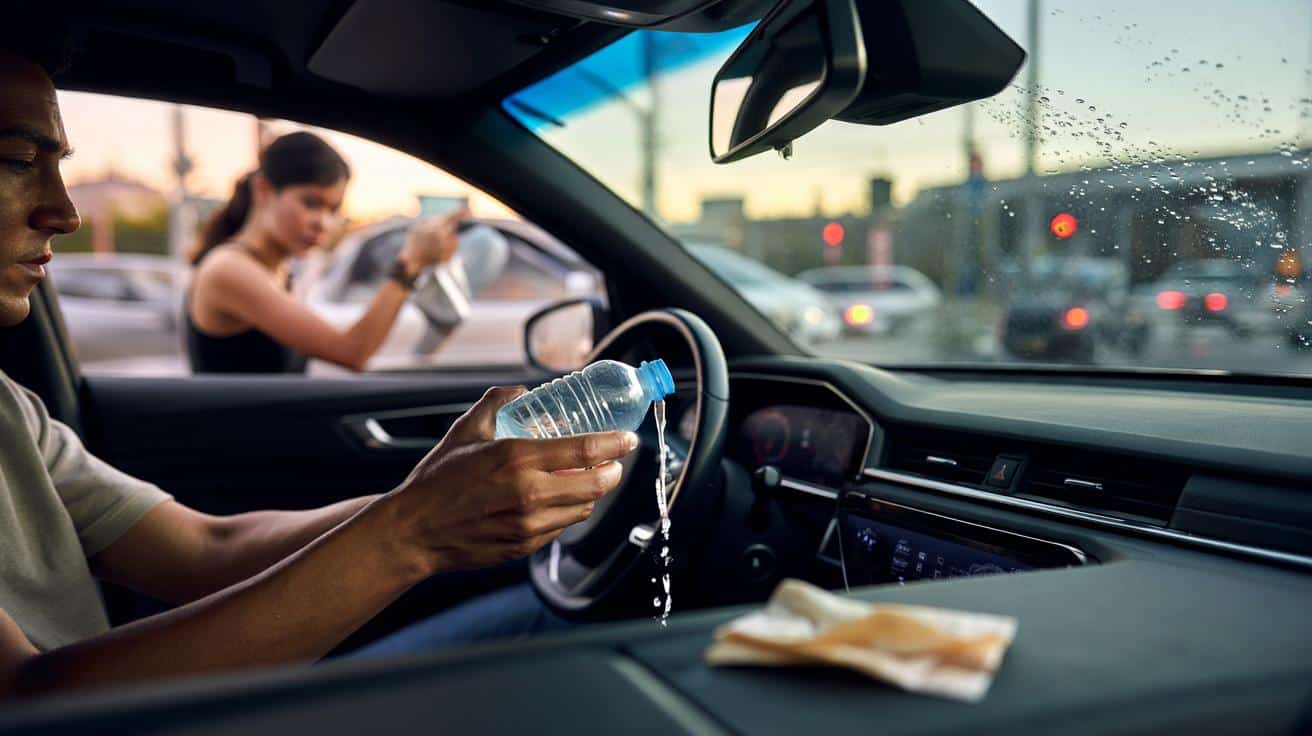 Dlaczego wielu kierowców trzyma w aucie małą butelkę wody i do czego naprawdę jej używają