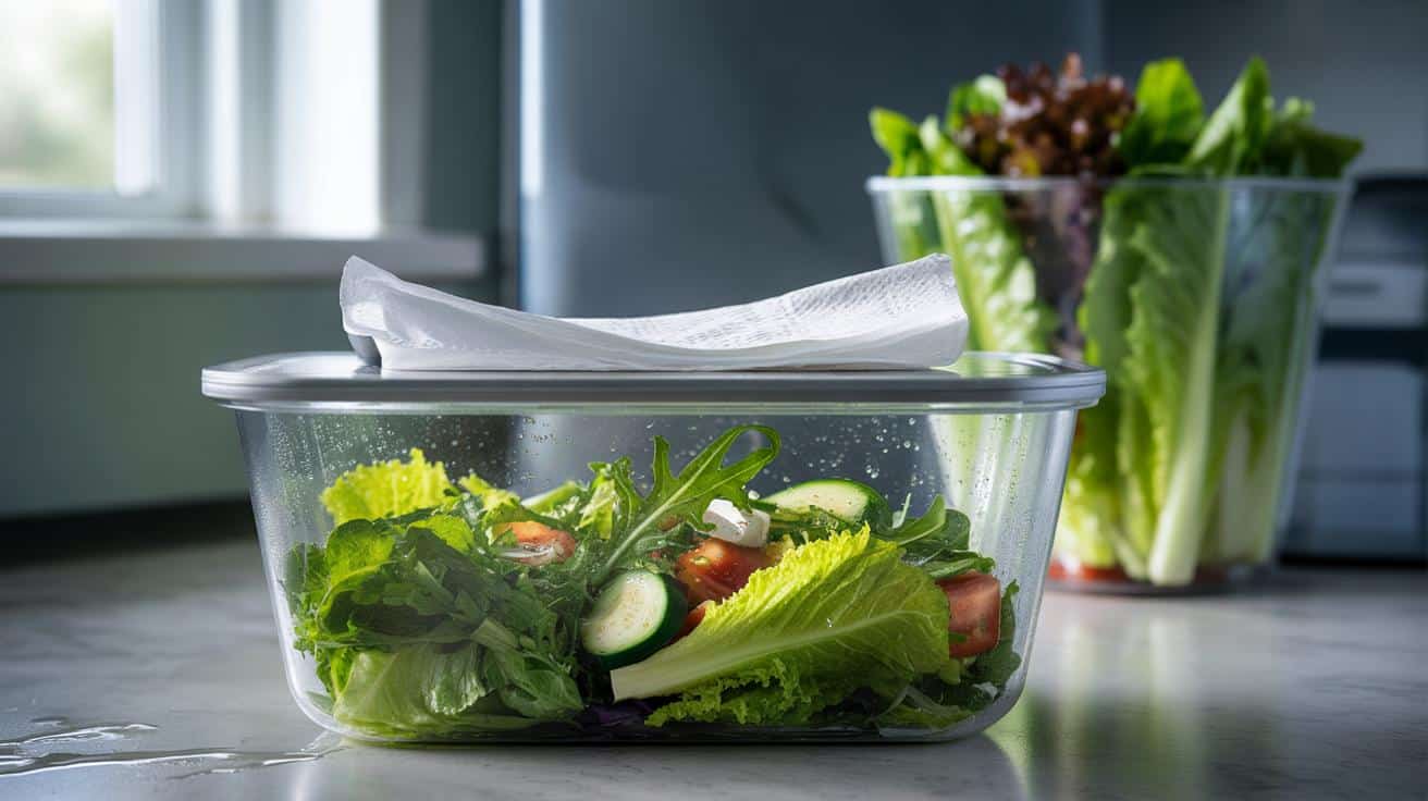 Dlaczego włożenie papierowego ręcznika do sałatki pomaga zachować jej chrupkość