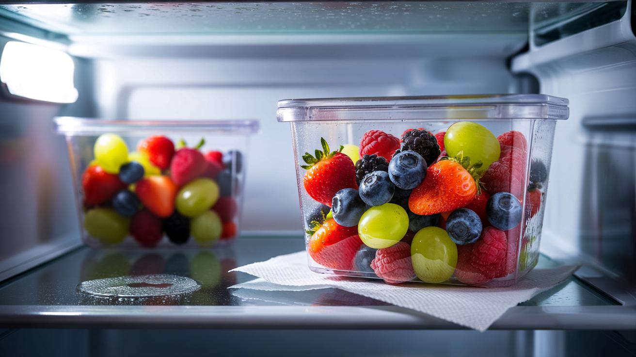 Dlaczego włożenie ręcznika papierowego do pojemnika z owocami wydłuża ich świeżość