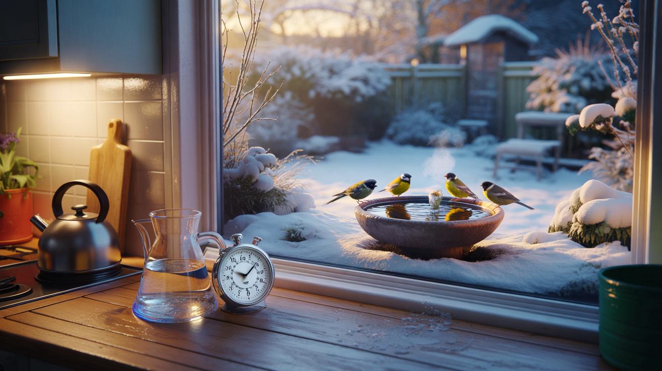 Dlaczego zimą stawiamy minutnik w kuchni z myślą o ptakach?