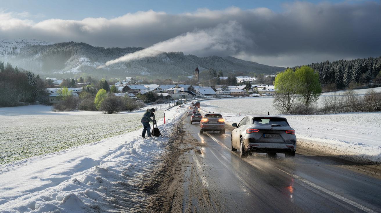 Do 30 cm śniegu w Bawarii: nagły powrót zimy przez północny wiatr