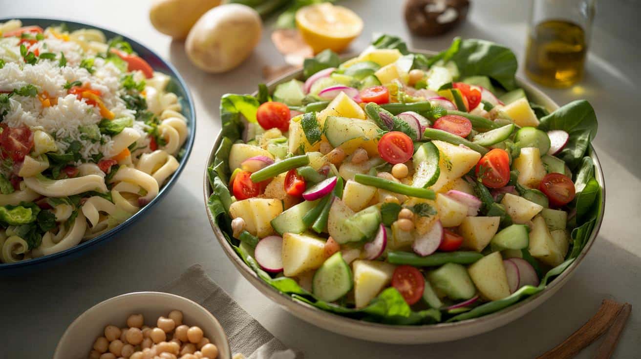 Dodajesz do sałatek ryż lub makaron? Ten tańszy składnik odchudza cały talerz