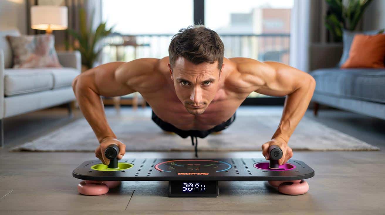 Domowy hit z Decathlonu na brzuch: prosta deska do pompek, która pali oponkę