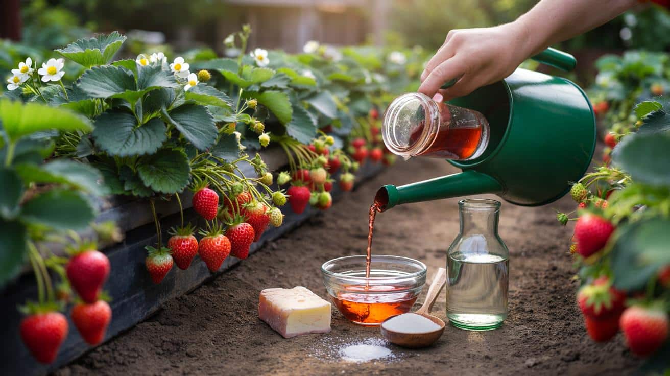 Ten trik z domowym nawozem sprawia, że truskawki rosną wyjątkowo obficie