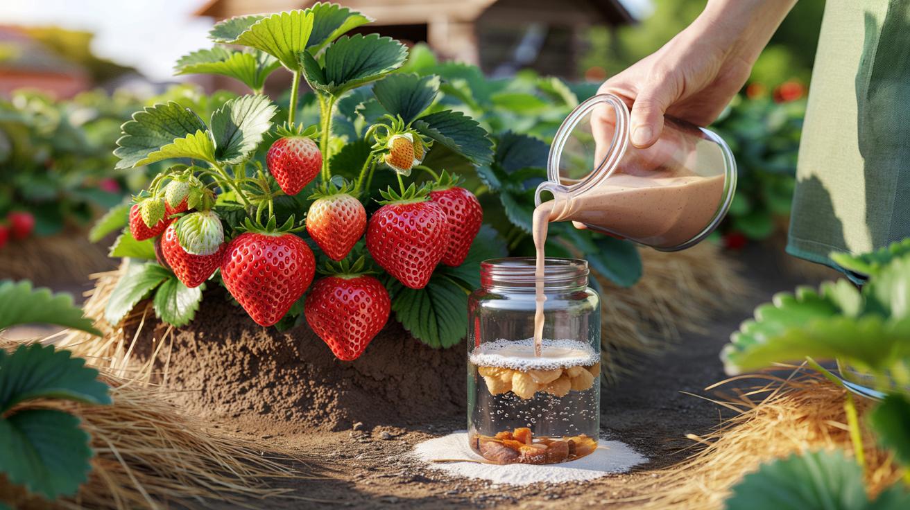 Domowy nawóz z drożdży na truskawki giganty: prosty przepis krok po kroku