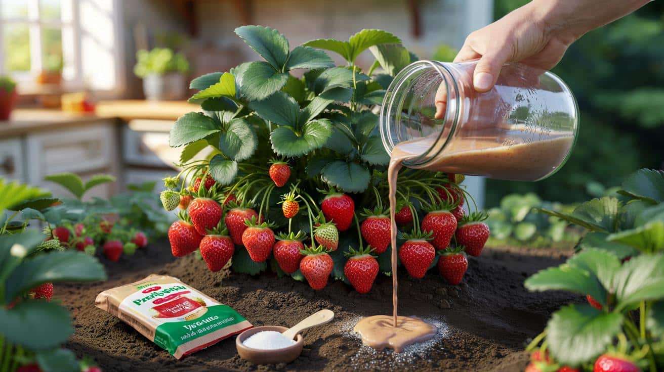 Domowy nawóz z drożdży na truskawki giganty: prosty przepis z kuchni