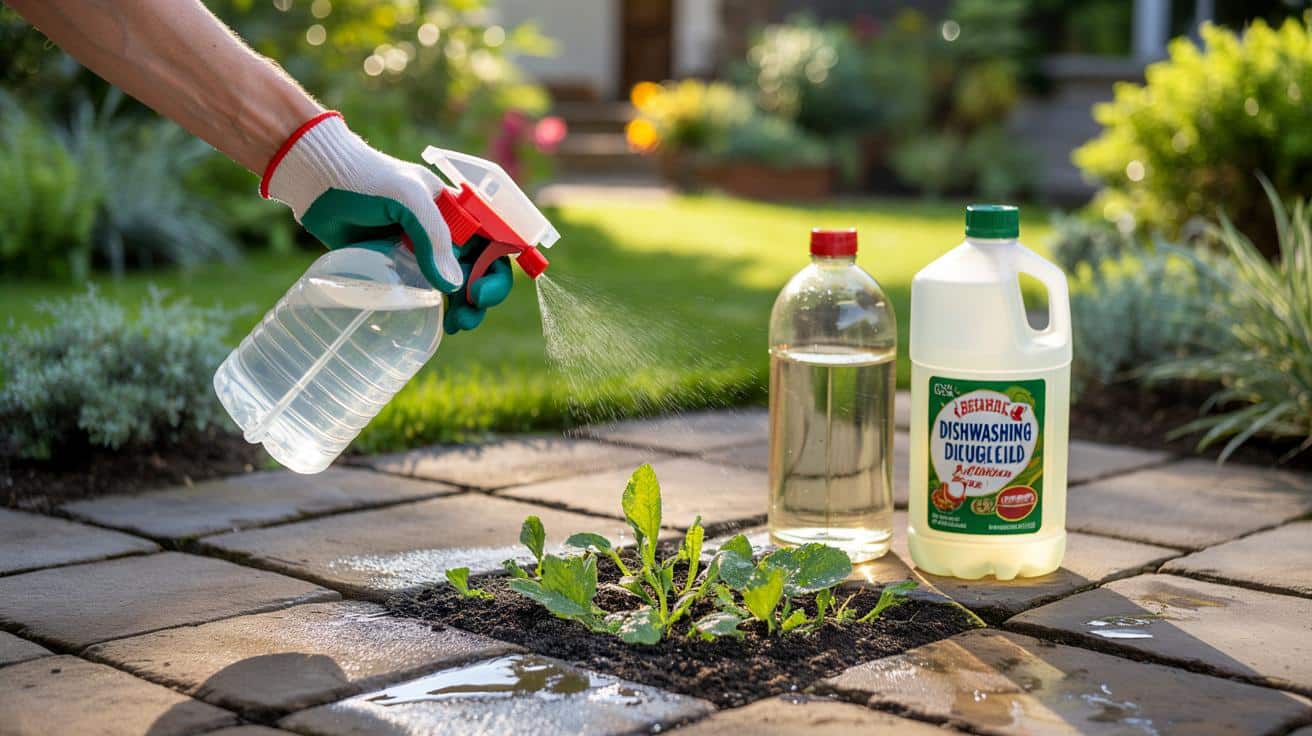 Domowy płyn do naczyń na chwasty? Ogrodnicy zachwyceni tą prostą sztuczką