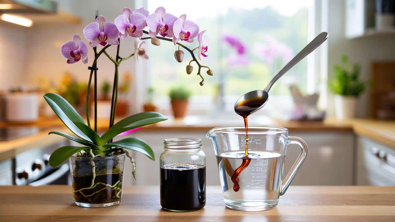 Domowy syrop z kuchni, który raz w miesiącu ożywia storczyki