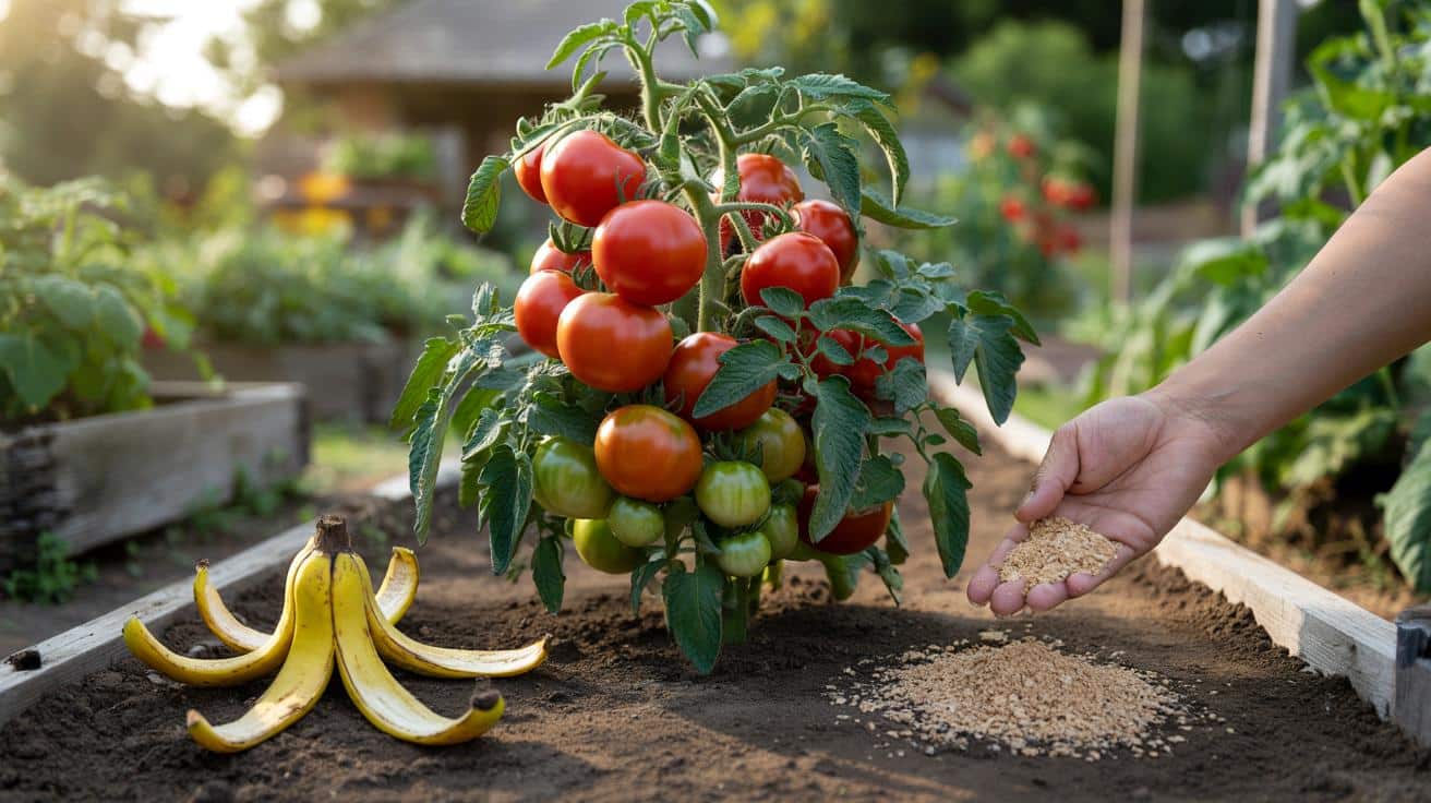 Dwa domowe „odpady”, które w kilka tygodni zamienią krzak pomidora w maszynę do plonów