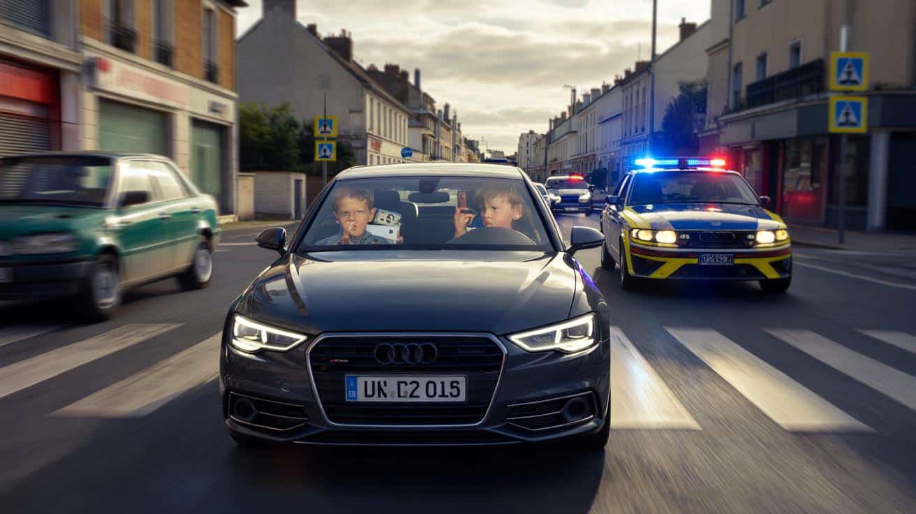 Dwunastolatek za kierownicą Audi ucieka przed patrolem: szokująca scena we Francji