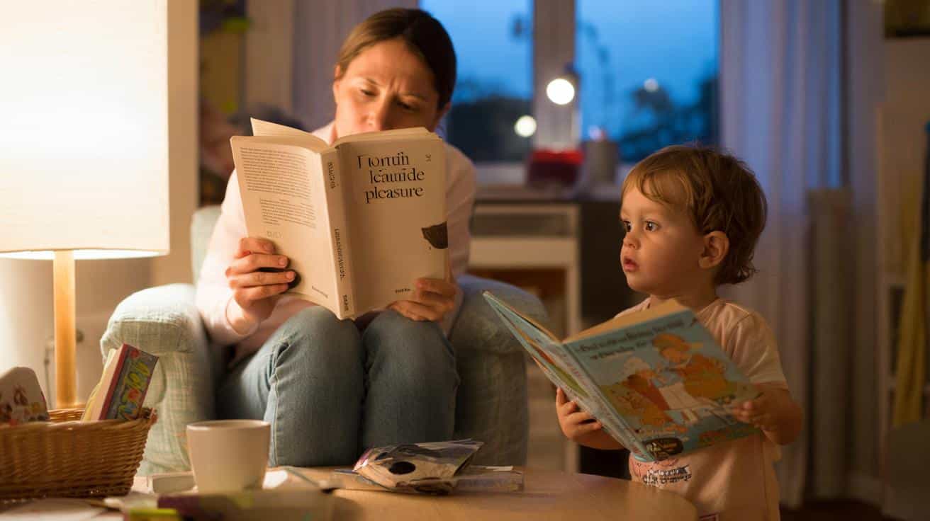 Dziecko, które widzi rodzica z książką, dostaje dar, którego ekran nie da