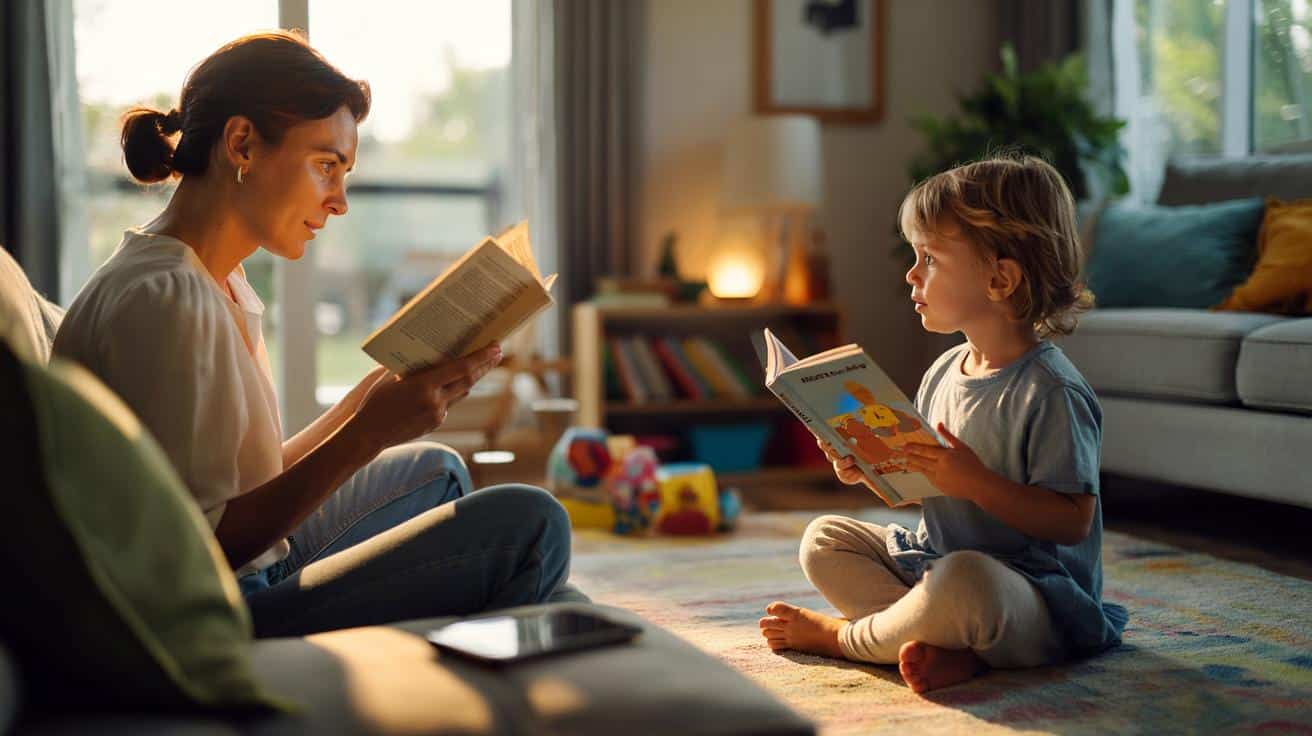 Dziecko widzi rodzica z książką, nie telefonem. Psychologia wyjaśnia, co się wtedy dzieje