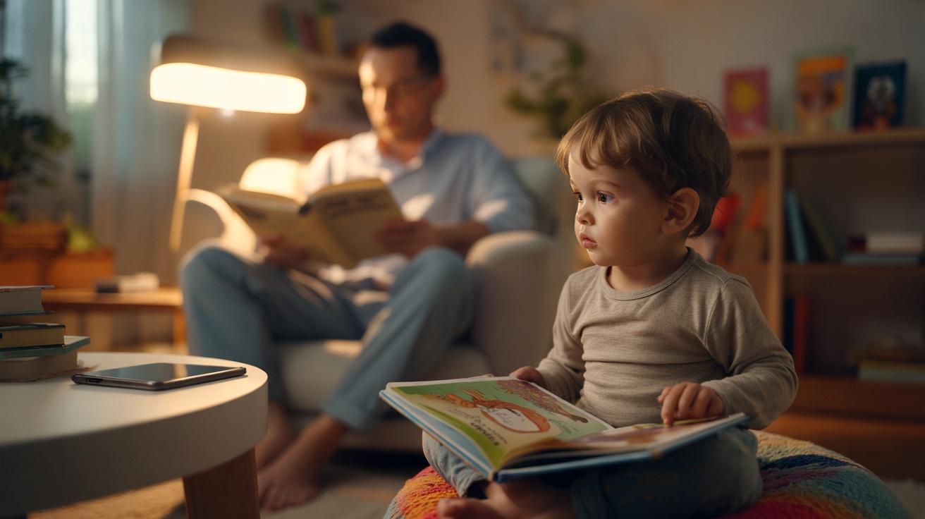 Dziecko widzi rodzica z książką. Psychologia: to zmienia mu życie