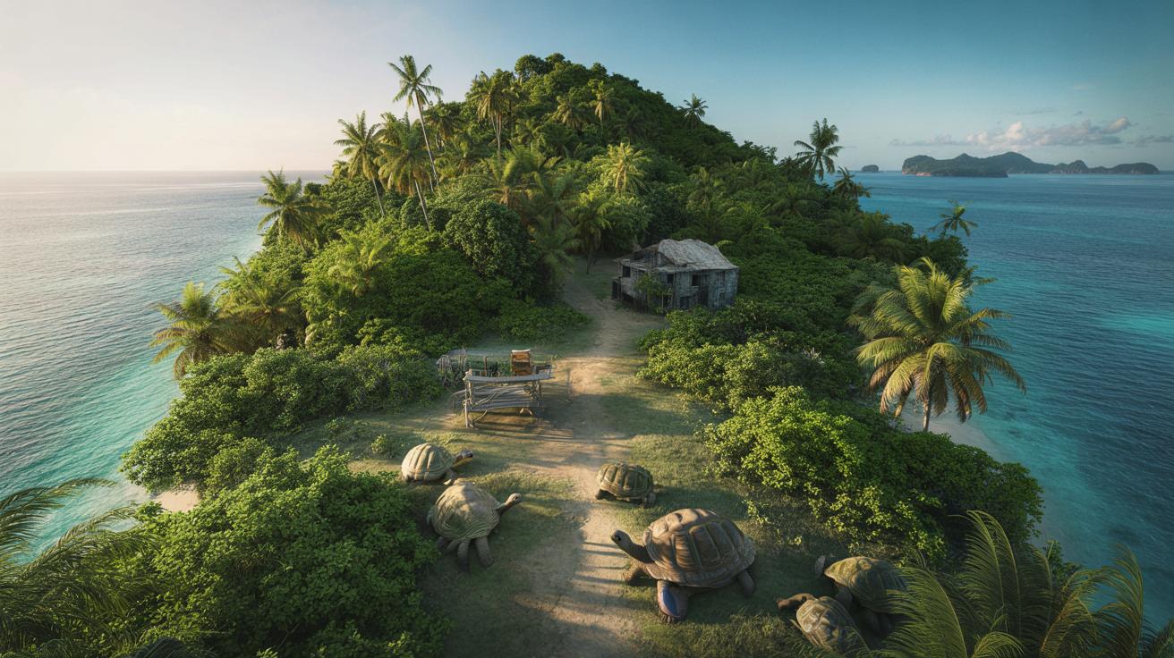 Dziennikarz kupił bezludną wyspę na Seszelach i zmienił ją w najmniejszy park narodowy globu