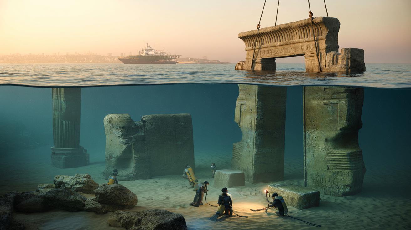 Egipt: spod wód Morza Śródziemnego wyłania się legendarny budynek