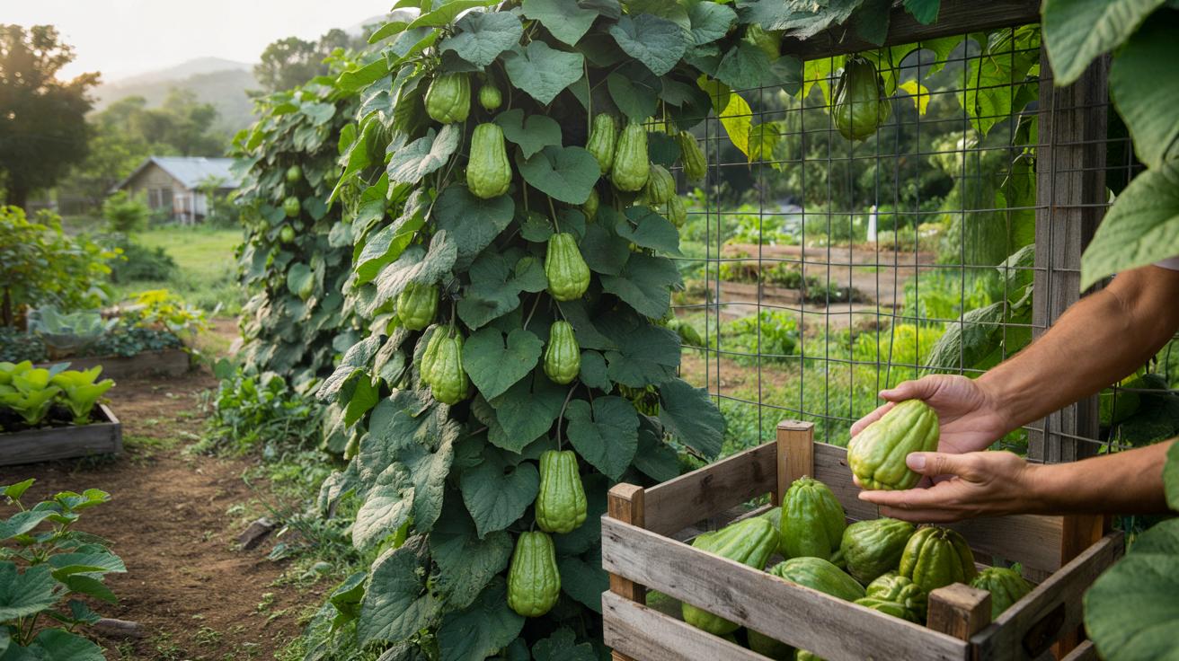 Egzotyczne pnącze na płocie: warzywo, które nakarmi rodzinę całą zimę