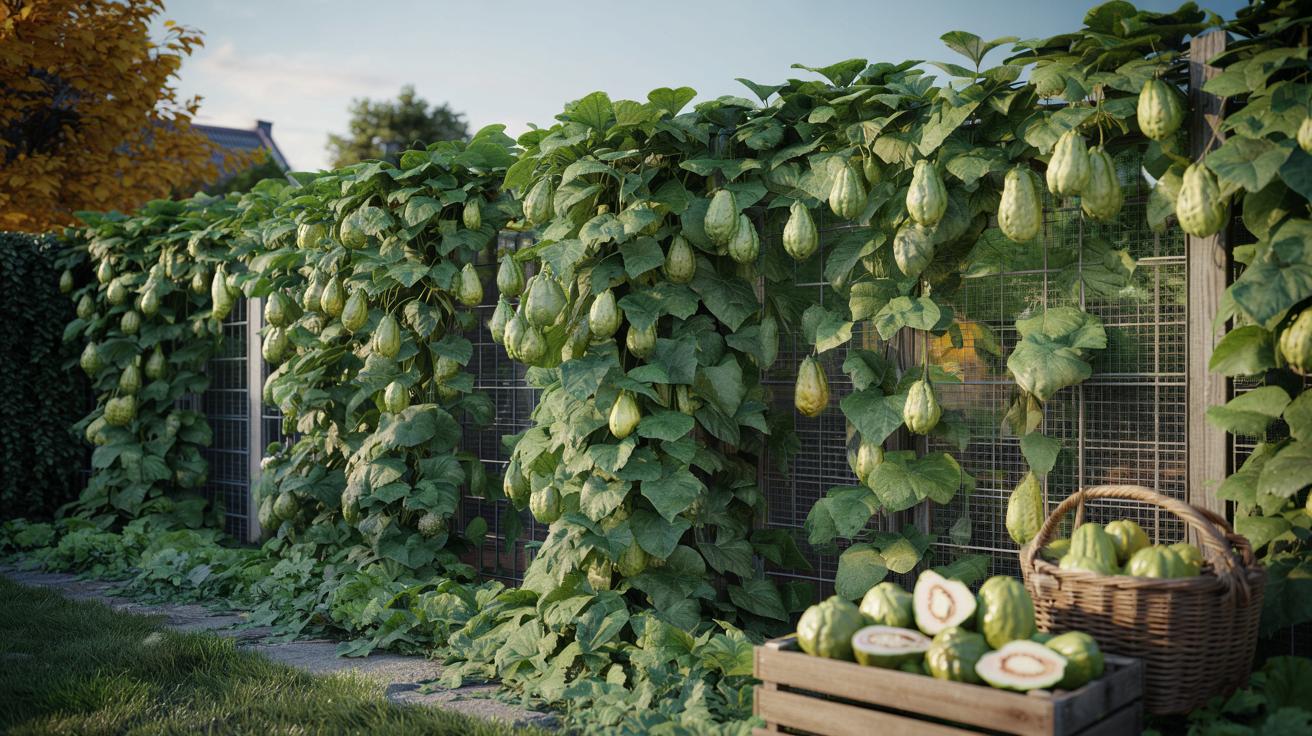 Egzotyczne pnącze zamiast płotu: warzywo, które karmi całą zimę
