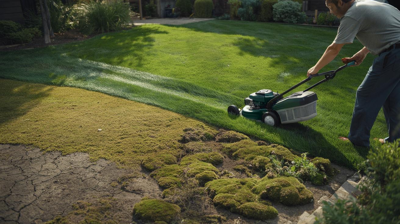 Ekspert od trawników ostrzega: ustaw złą wysokość koszenia, a mech przejmie ogród