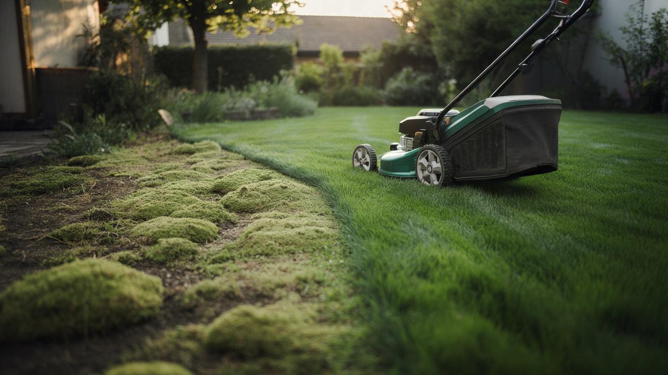 Ekspert od trawników zdradza jedną wysokość koszenia, która powstrzyma mech