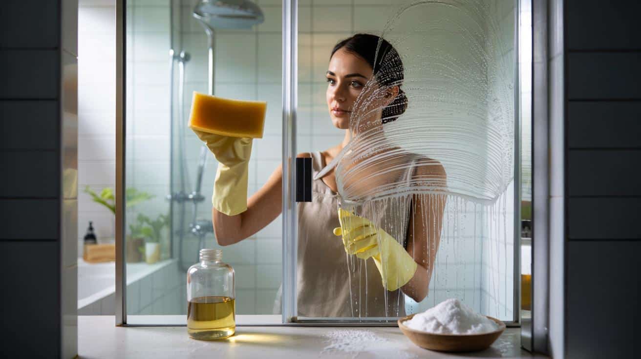 Ekspertka od sprzątania obala mit sody oczyszczonej na szybie prysznica