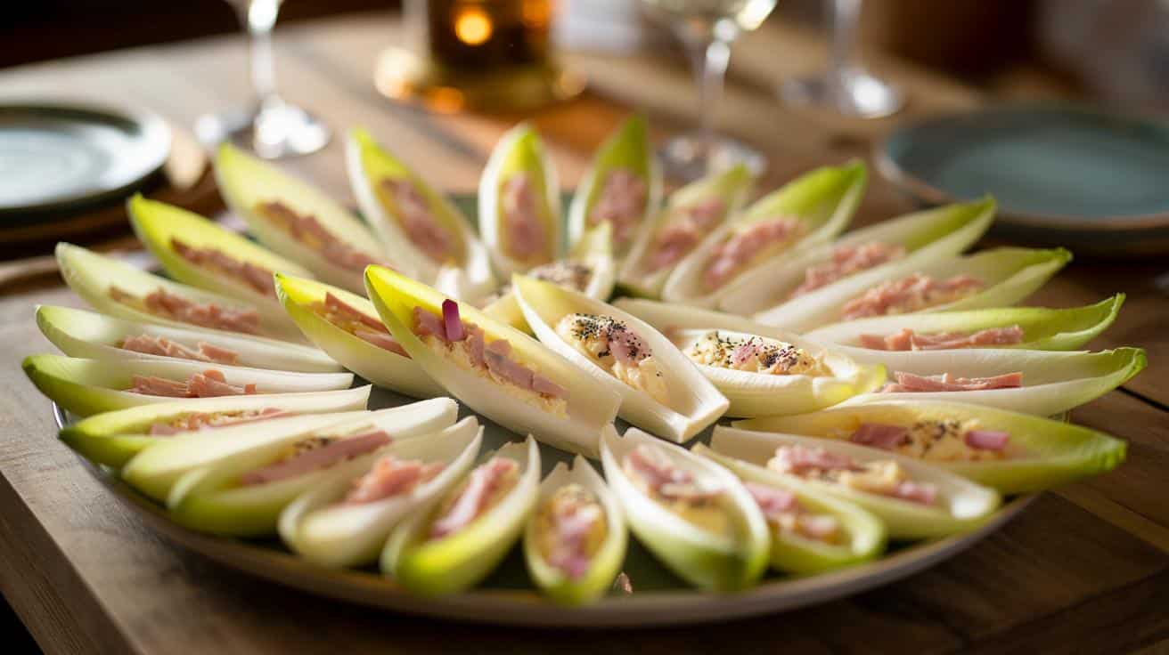 Ekspresowe łódeczki z cykorii z szynką: hit na niespodziewane spotkania