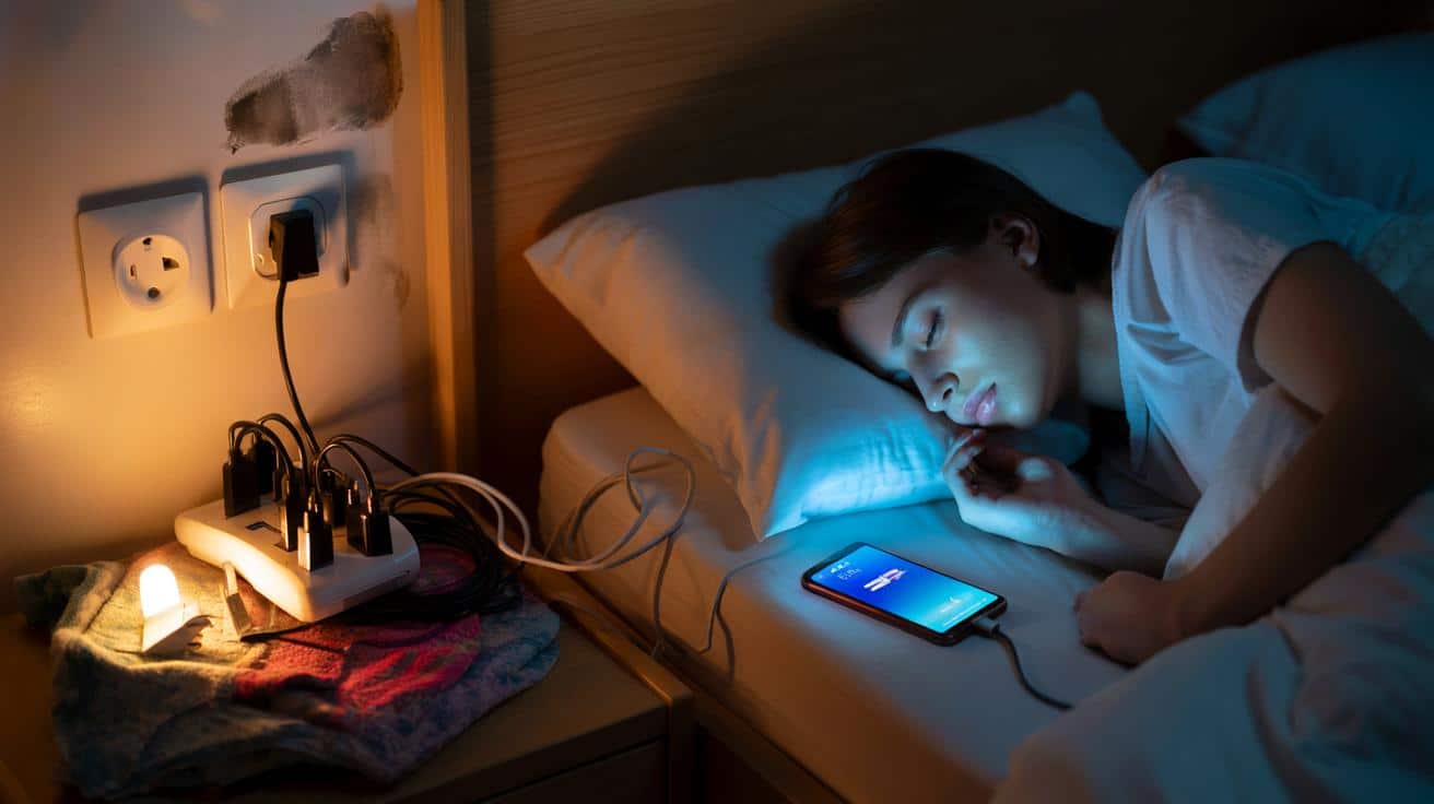 Elektryk ostrzega przed tym jednym błędem który popełniasz przy ładowaniu telefonu w nocy