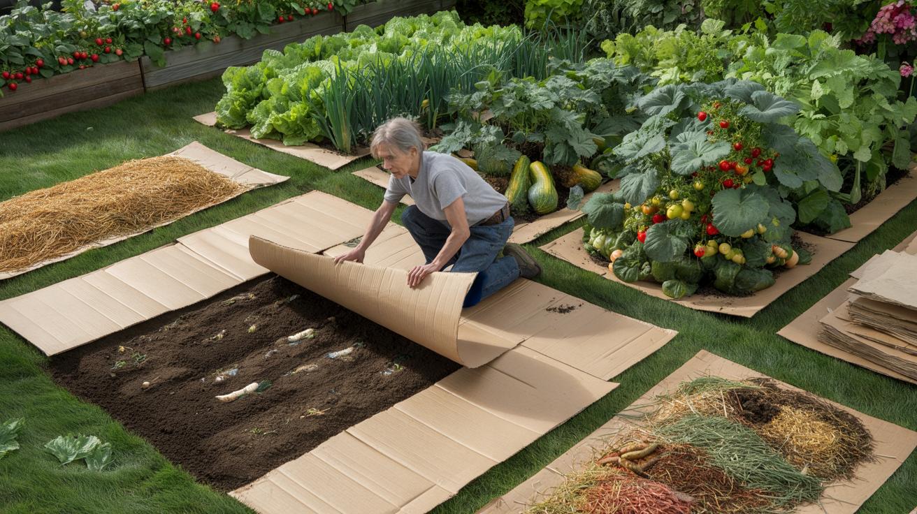 Emeryt z sąsiedztwa pokazał mi trik z kartonem. Mój warzywnik wystrzelił w miesiąc