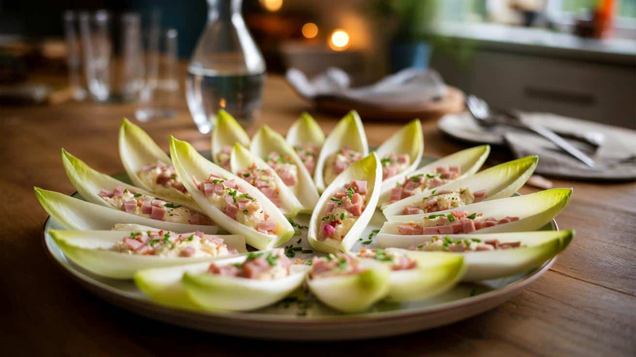 Endywowe łódeczki z szynką: efektowna przystawka w 10 minut