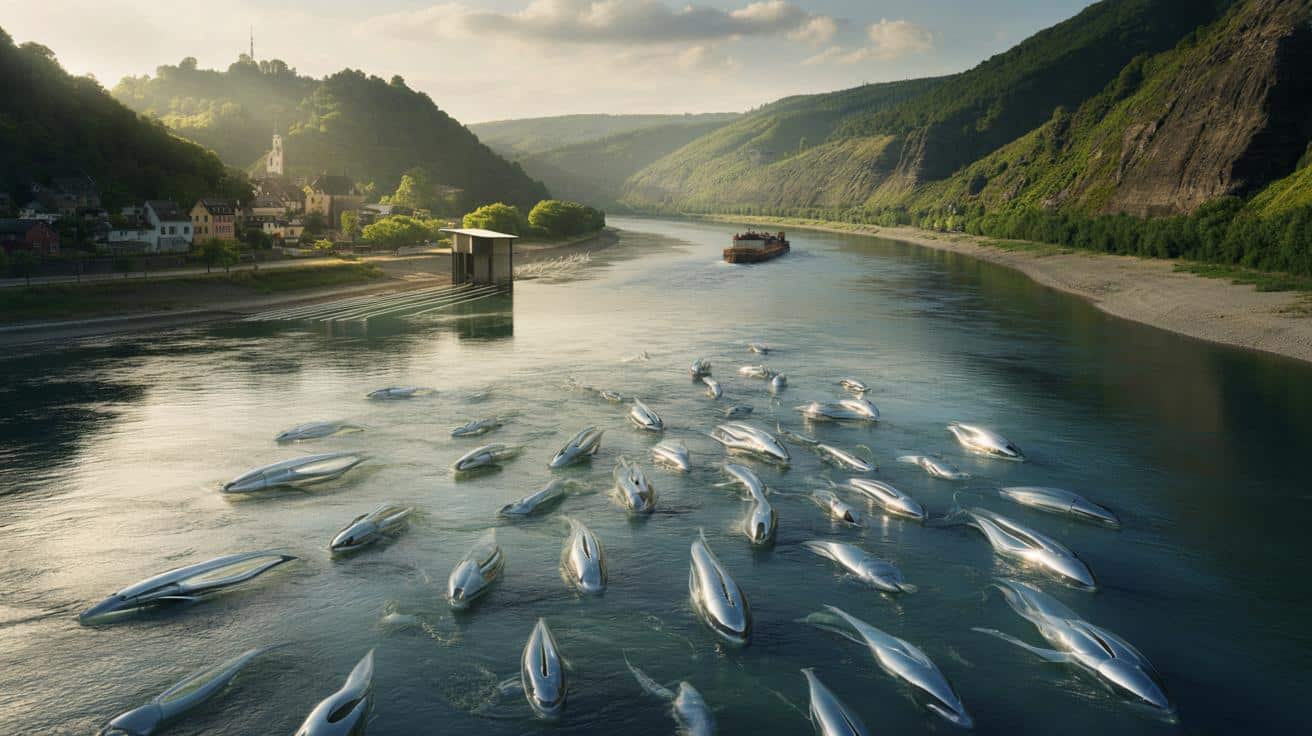 Energetyczne „ryby” w Renie: nowe pływające elektrownie walczą z przerwami w prądzie