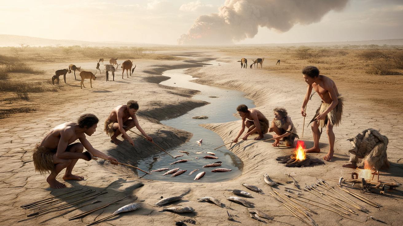 Erupcja superwulkanu prawie wytępiła ludzi. Przetrwali dzięki rzece