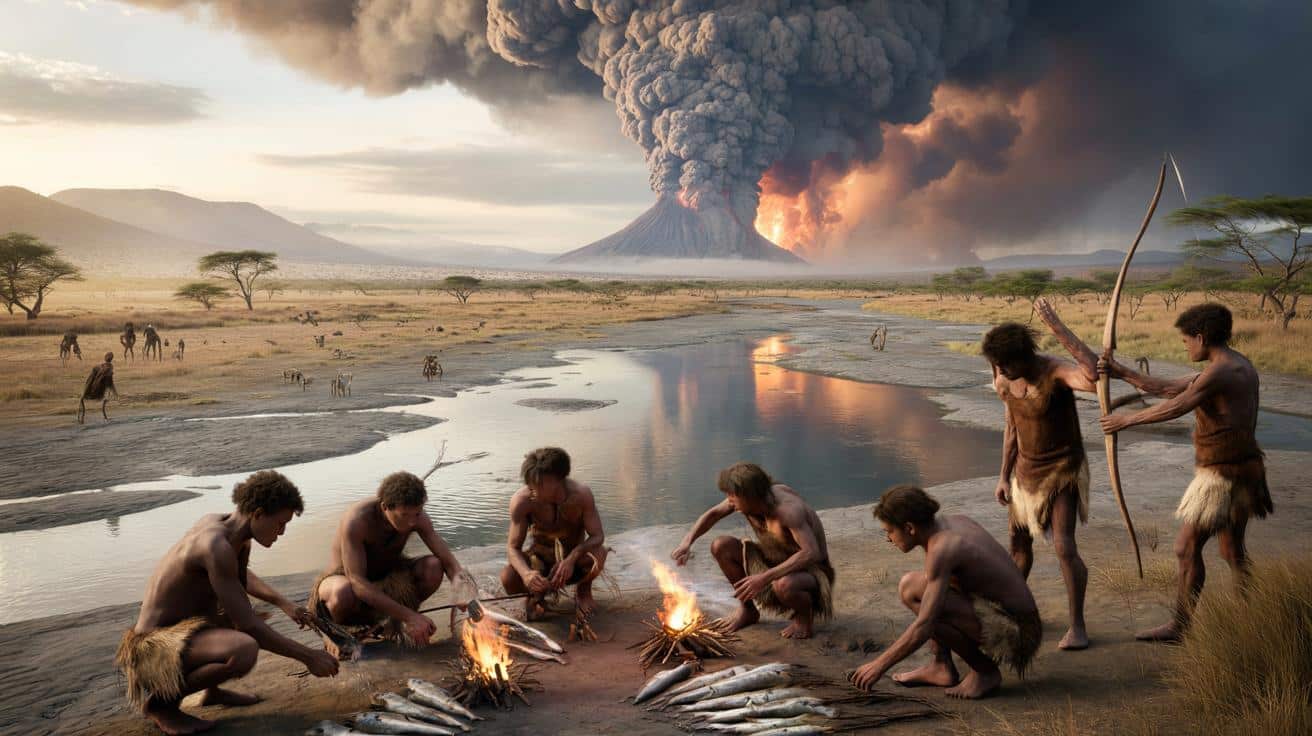 Erupcja superwulkanu prawie zgasiła ludzkość. Przetrwało około tysiąca osób