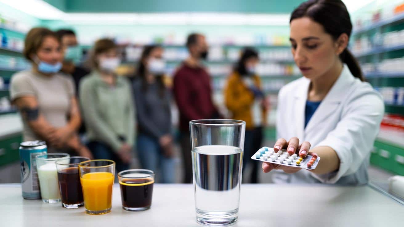 Farmaceuta tłumaczy dlaczego niektóre leki należy popijać tylko wodą