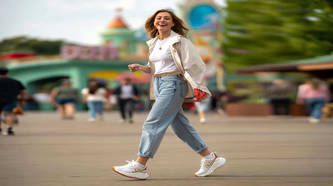 Faustine Bollaert ma nowe ulubione białe sneakersy. Ten model robi furorę