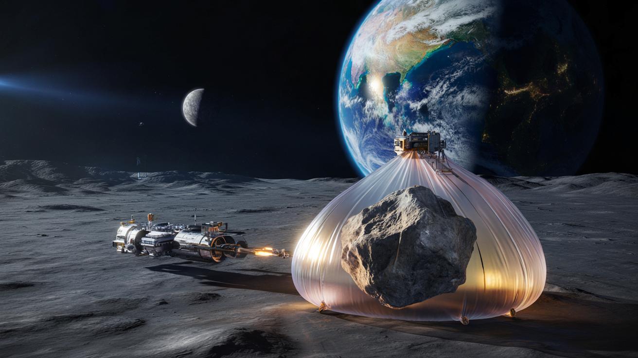 Firma z Kalifornii chce holować asteroidy w gigantycznych „workach” pod samą Ziemię