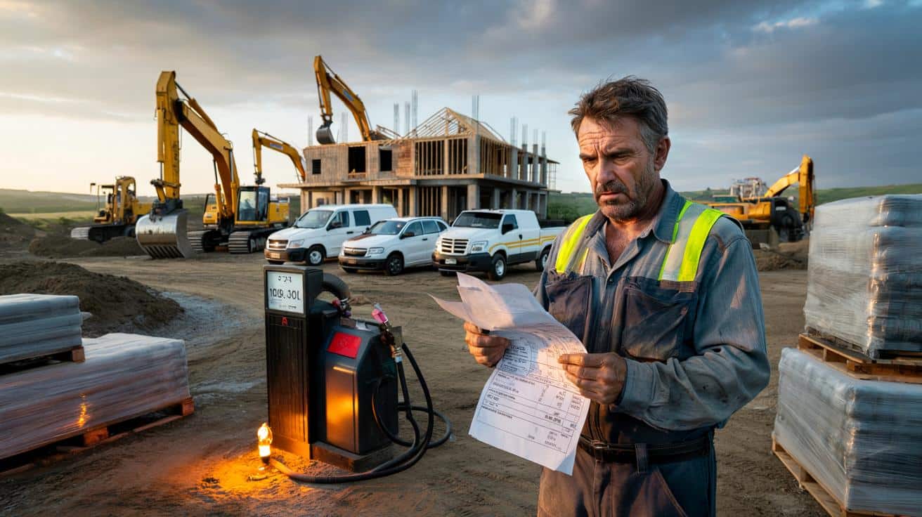 Firmy budowlane na krawędzi przez drogie paliwo. Trwa walka o przetrwanie